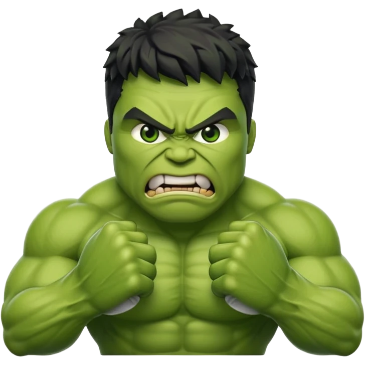You don't give me sticker give me emoji of hulk emoji