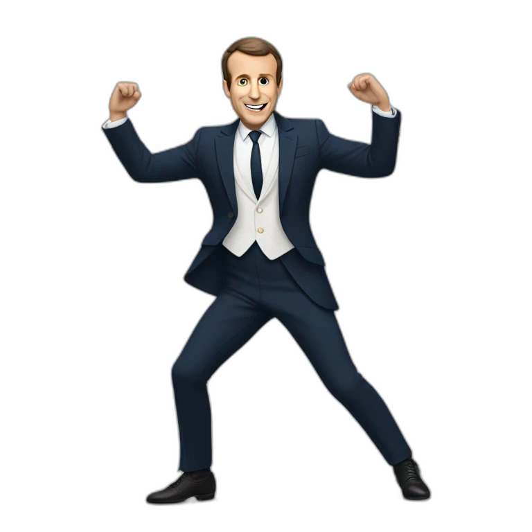 macron qui danse emoji