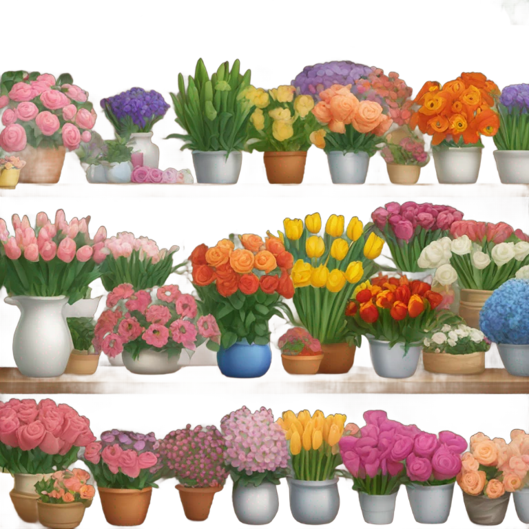Flower market  emoji