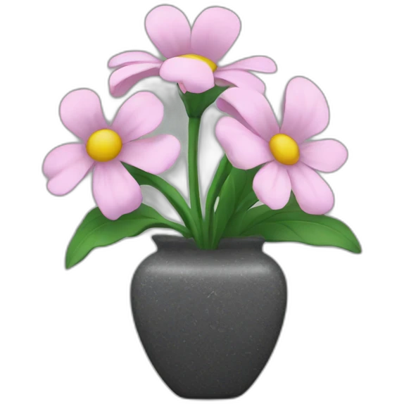 flower inside a granite vase emoji