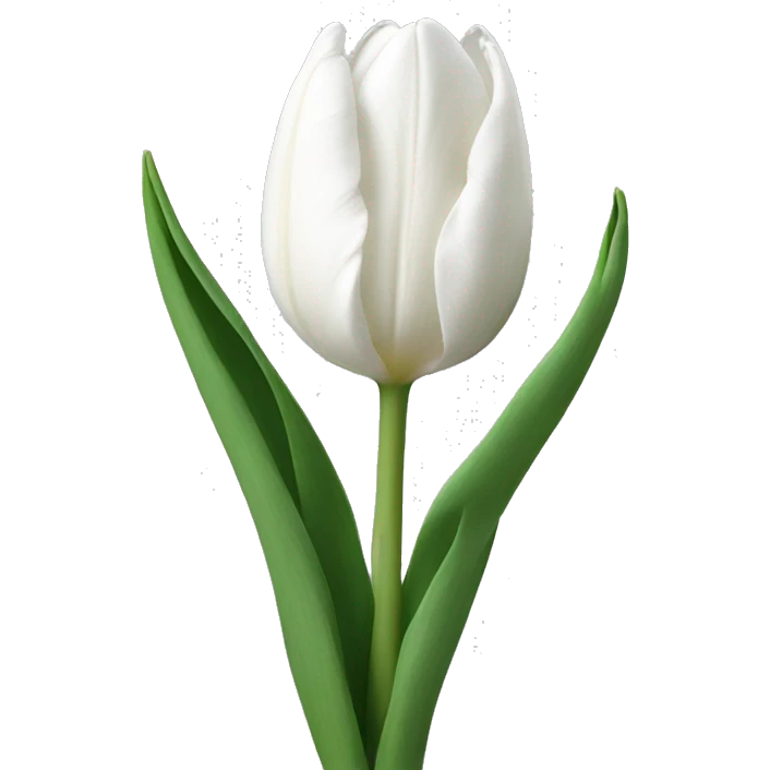 White tulips emoji