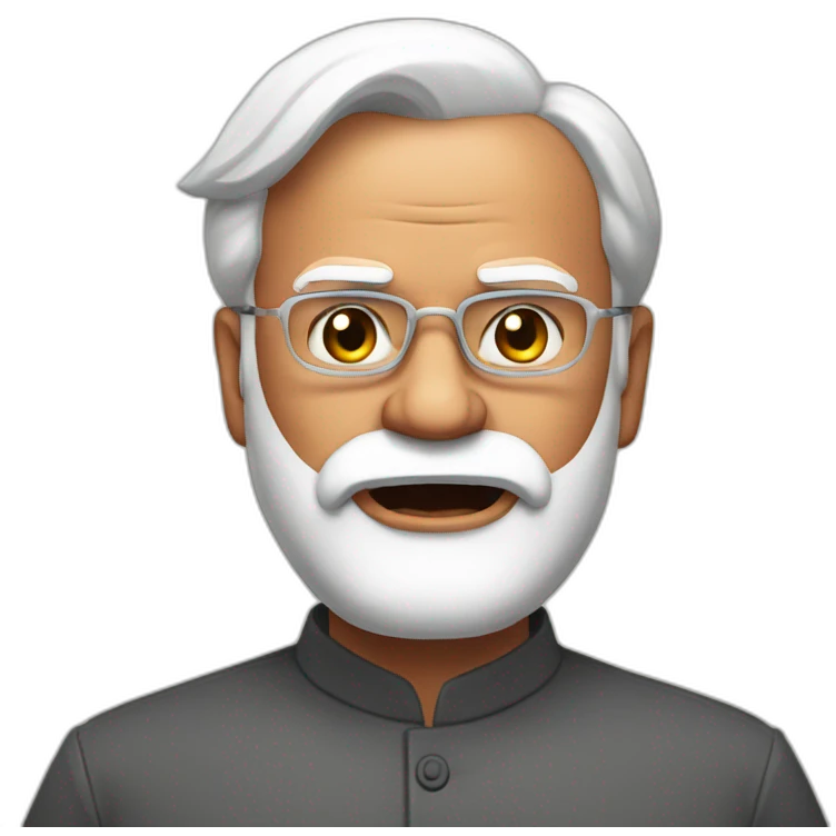 Modi is angry emoji