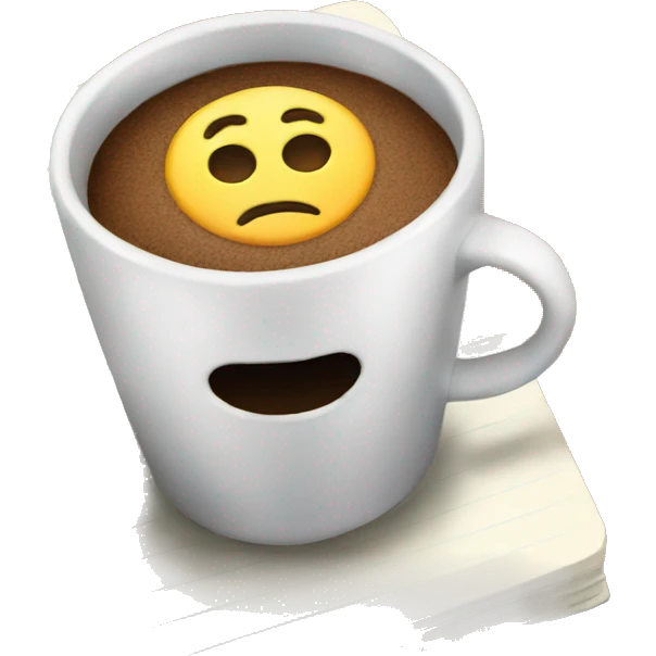 NOTEBOOK WITH COFF emoji