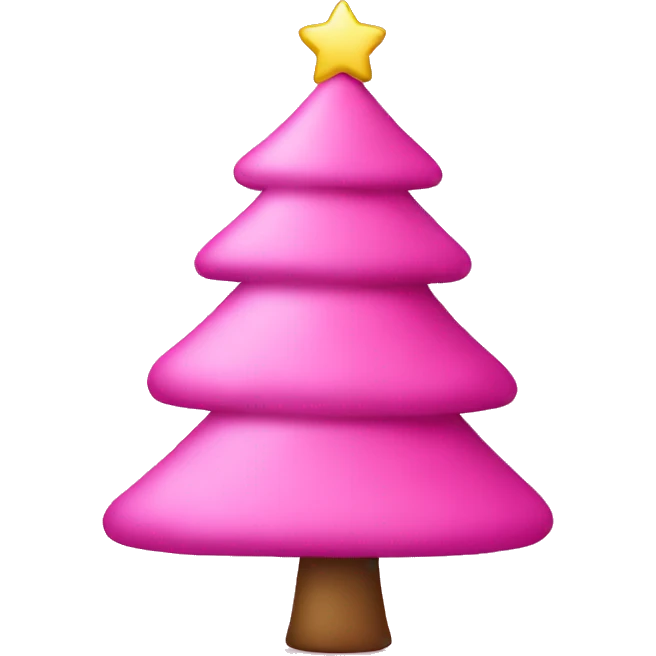 pink christmas tree emoji