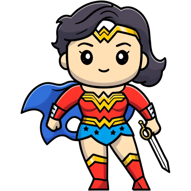 Wonder Woman superhero emoji