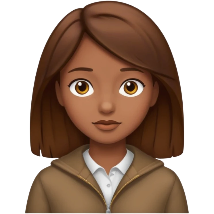 everyday life, food, work, girl, brown hair emoji