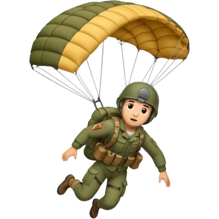 parachuting out of military aircraft emoji