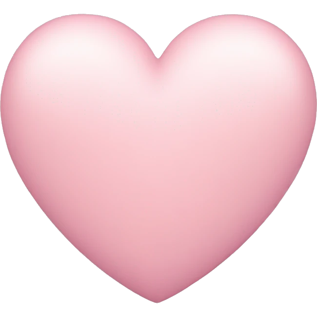 Pastel pink heart emoji