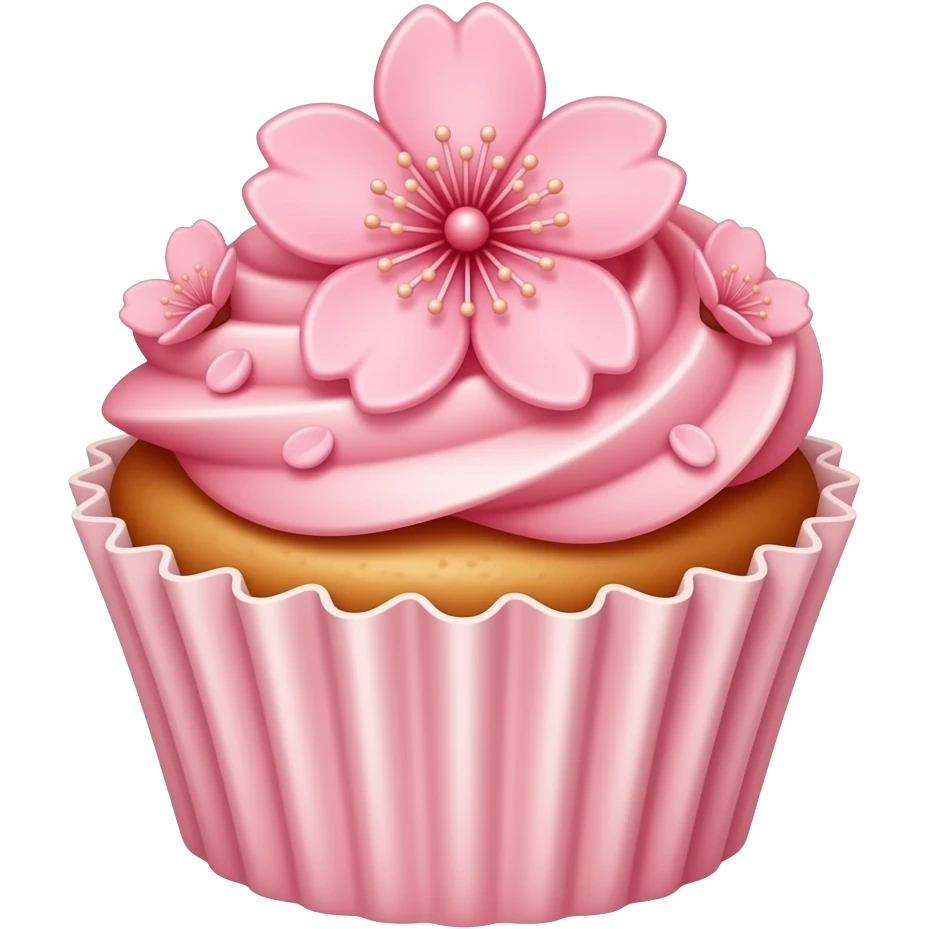 Sakura cupcake emoji