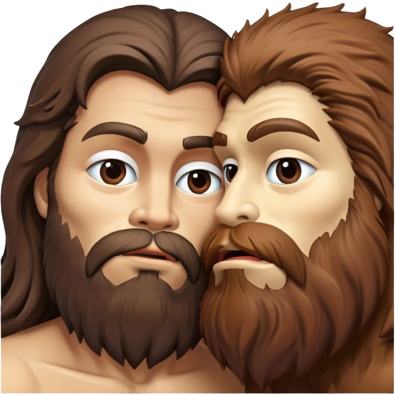 bigfoot kissing jesus emoji