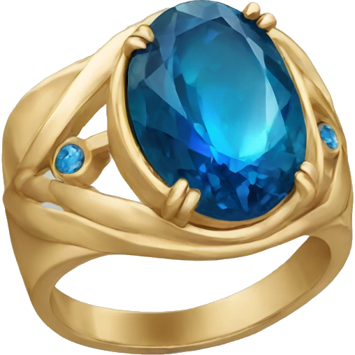 ring with blue stone emoji