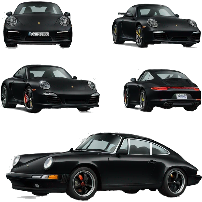 Black Porsche latest  emoji