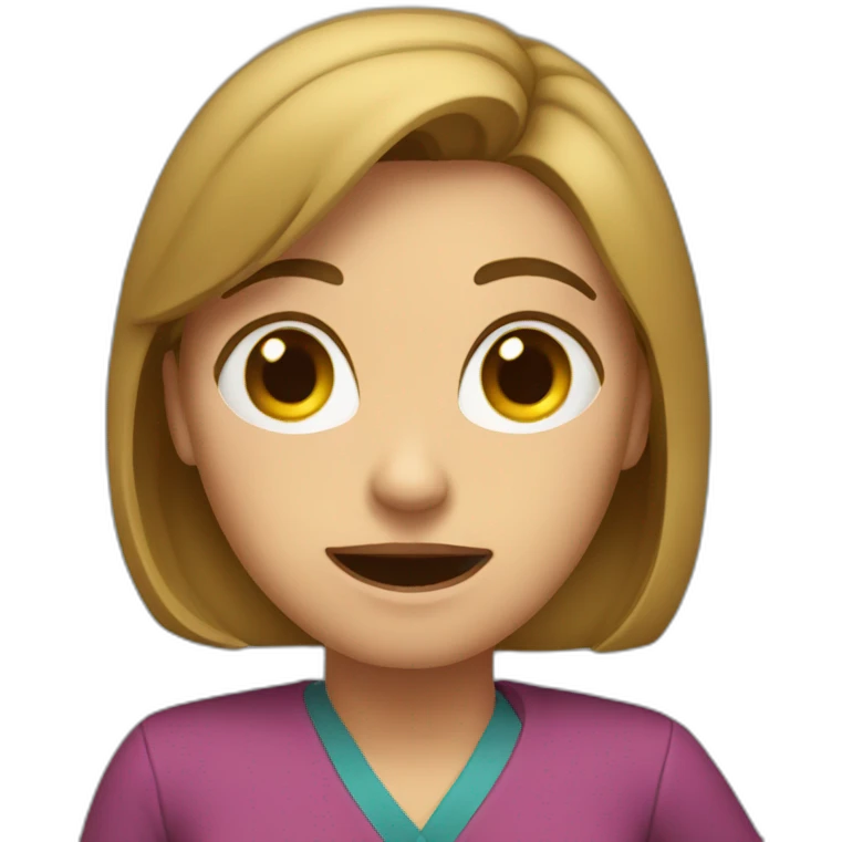 woman teacher saying no emoji