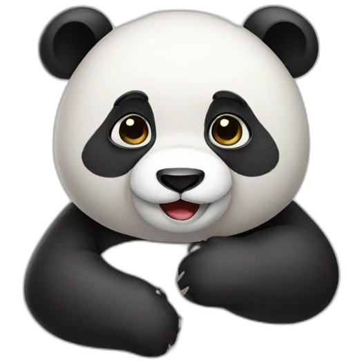 Super shy panda emoji
