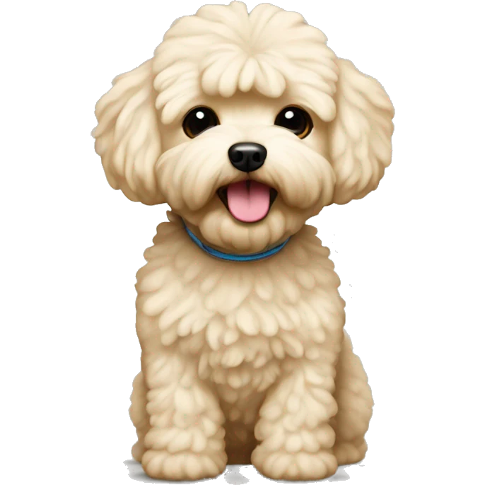 Cream maltipoo emoji