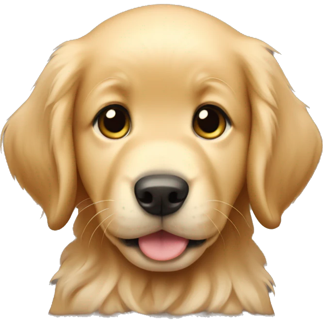 Golden retriever puppy emoji