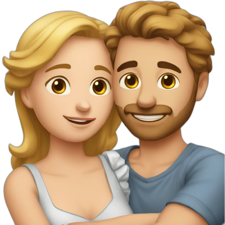Faire un calin a ça copine emoji