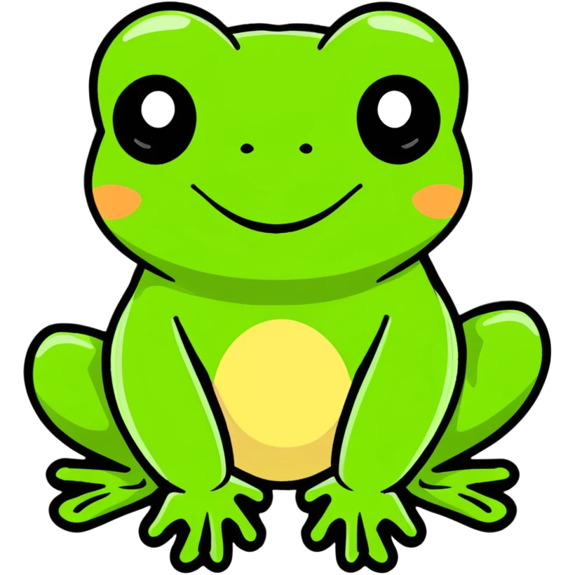 green frog emoji
