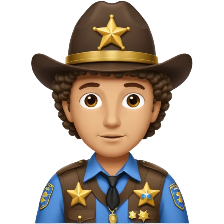 sheriff with curls  emoji