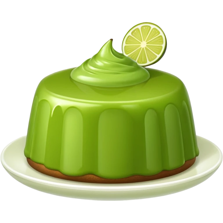 Green pudding emoji that looks like Samsung, give me a plain one without plate or container. emoji