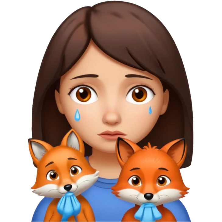 Make Dora and Swiper the fox crying emoji