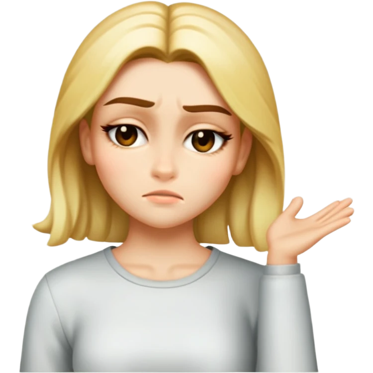 Draw this girl in the same style and appearance, but with a winking expression. Do not change her facial features, clothes, or hairstyle. iOS emoji style. emoji