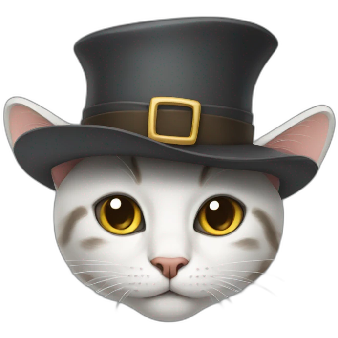 cat with a hat emoji