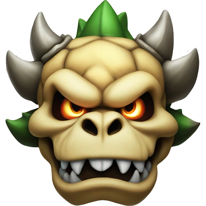 bowser with a skull emoji