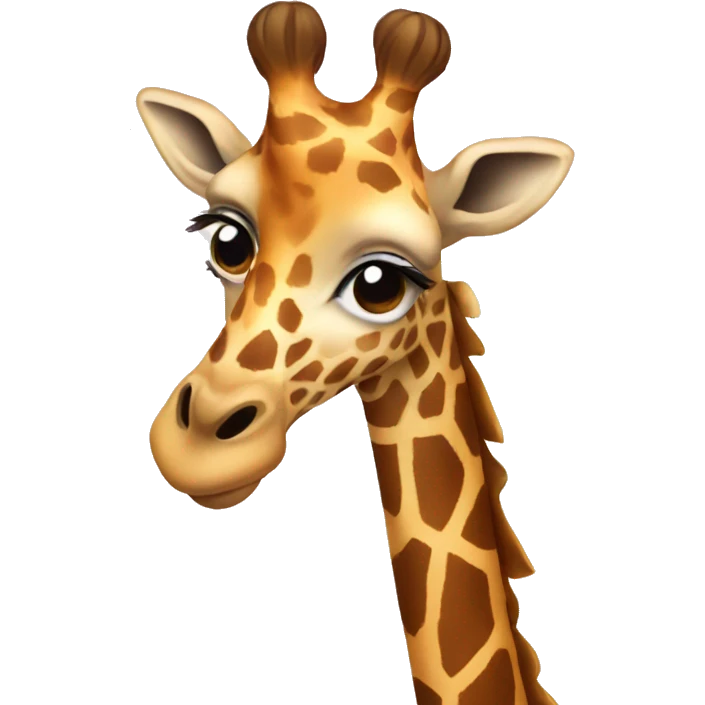 Giraffe with a Christmas accessory  emoji