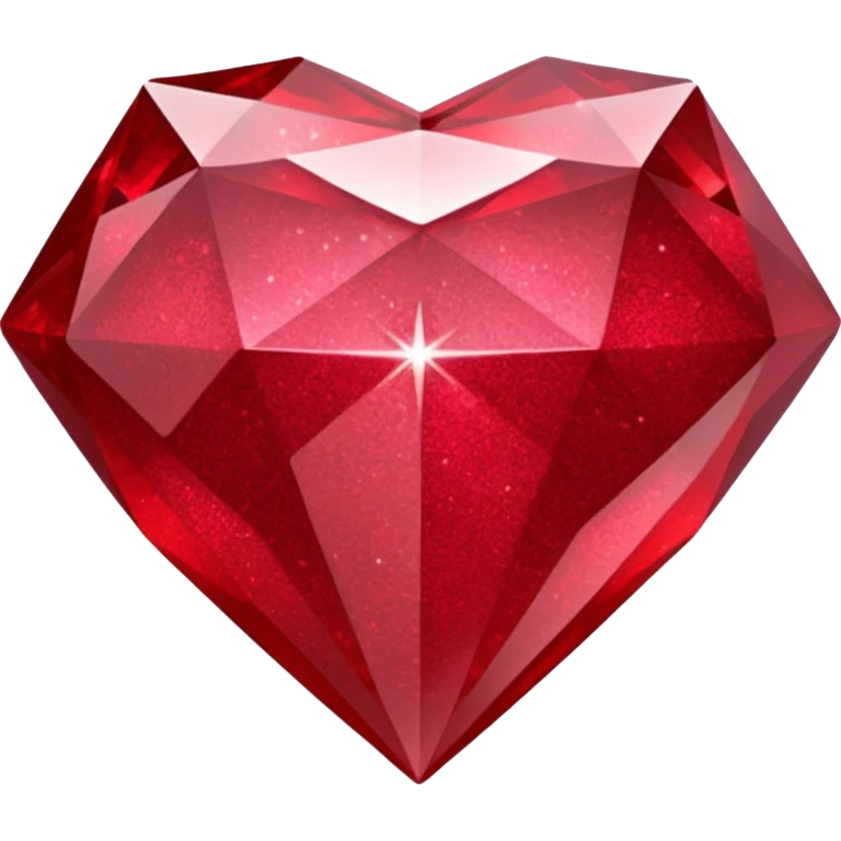 red glitter ruby emoji