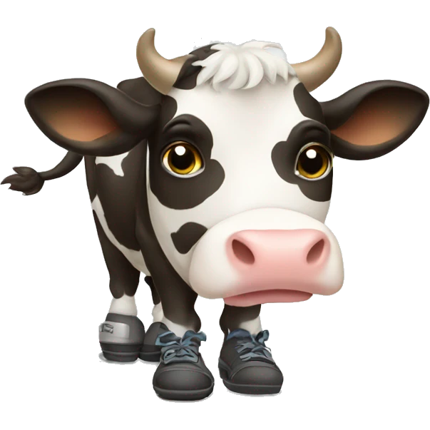 Cow wearing shoes  emoji
