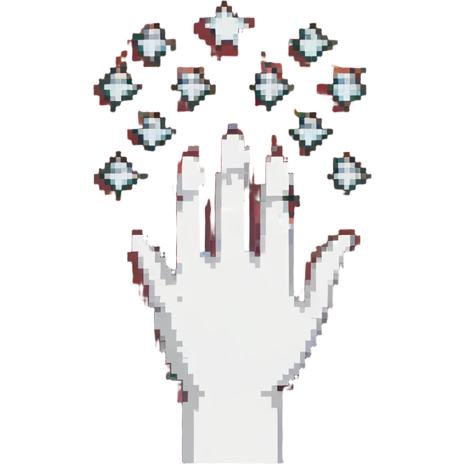 Abkhazian flag emoji with a white hand and seven stars on a red and green background emoji