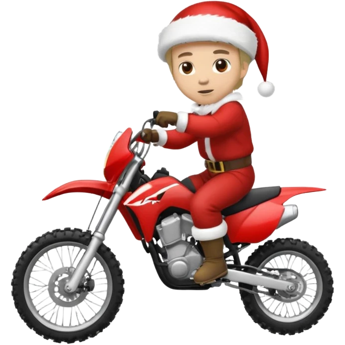 motocross christmasw emoji