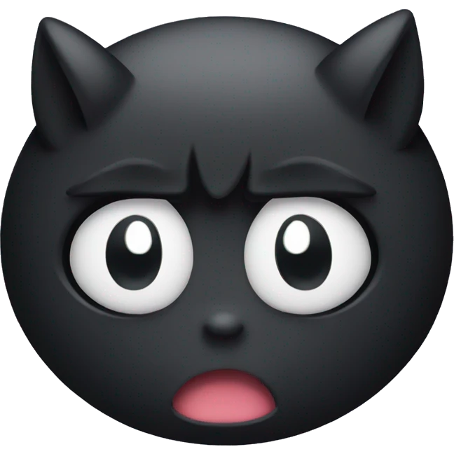 kuromi with angry eyes emoji