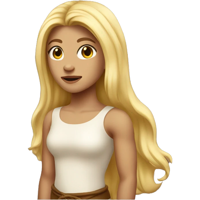 girl centaur with long blond hair emoji