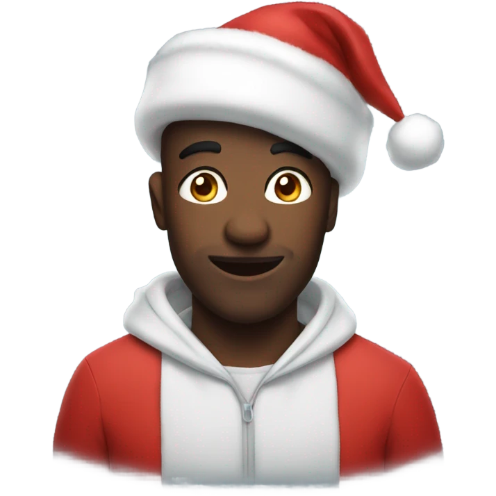 Mr. Beast with a santa hat emoji