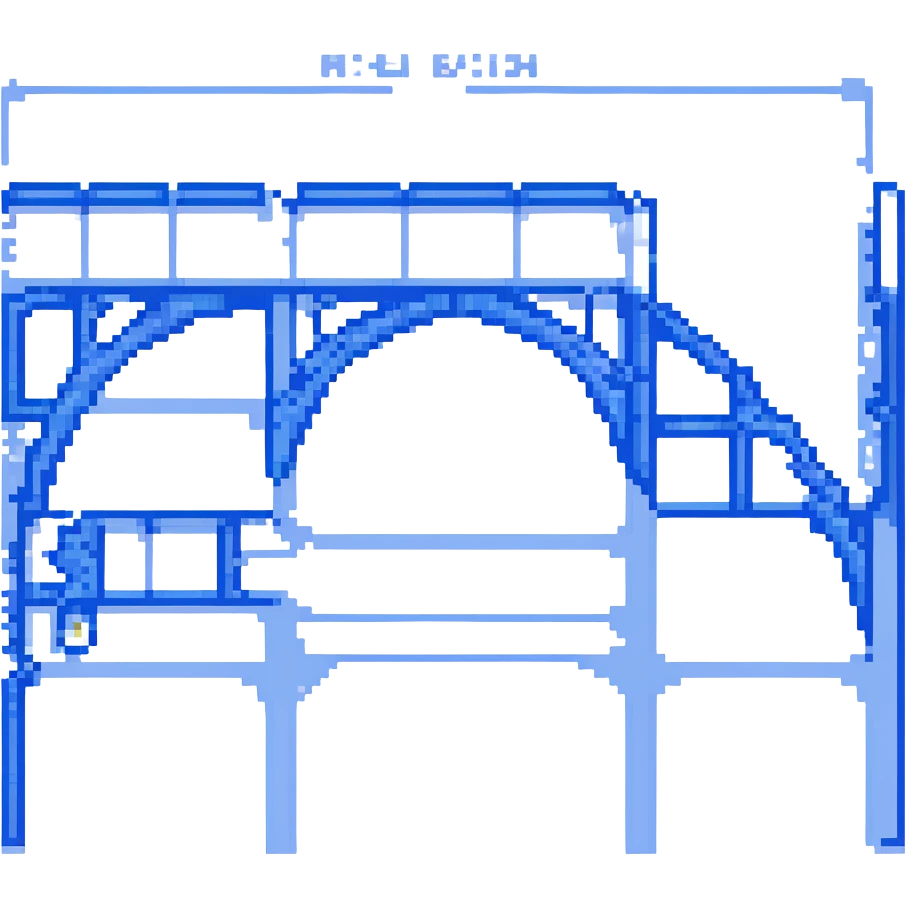 blue bridge blueprint emoji