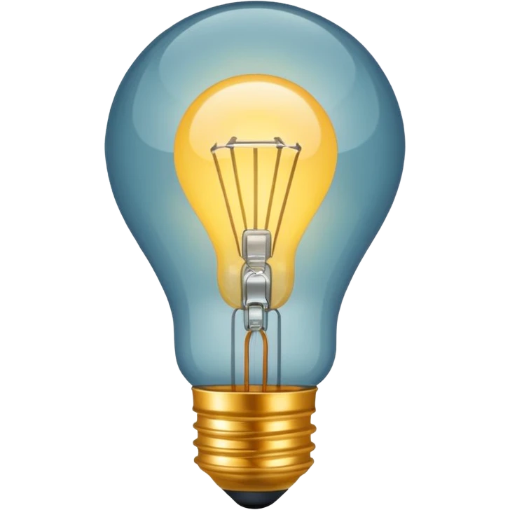 light bulb with small network nodes around emoji
