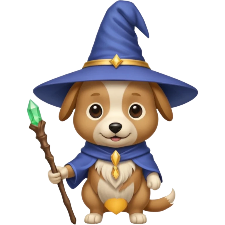 Dog wizard emoji