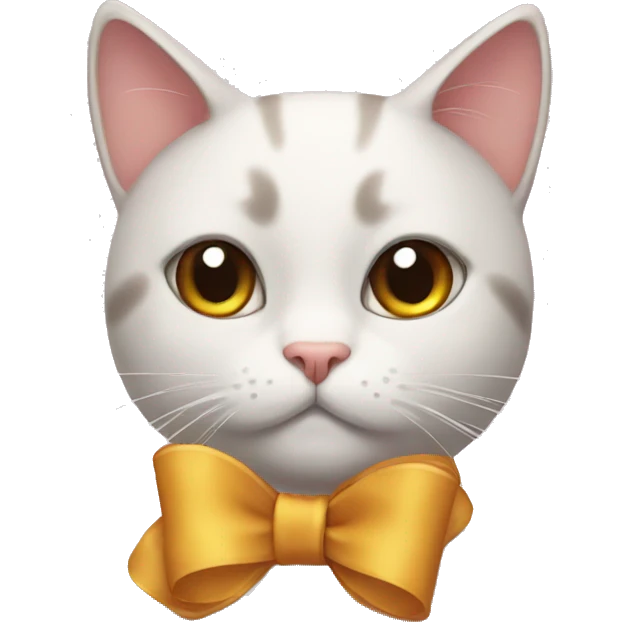 cat with bow emoji