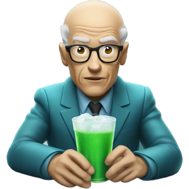 Professor x drinking Baja blast  emoji