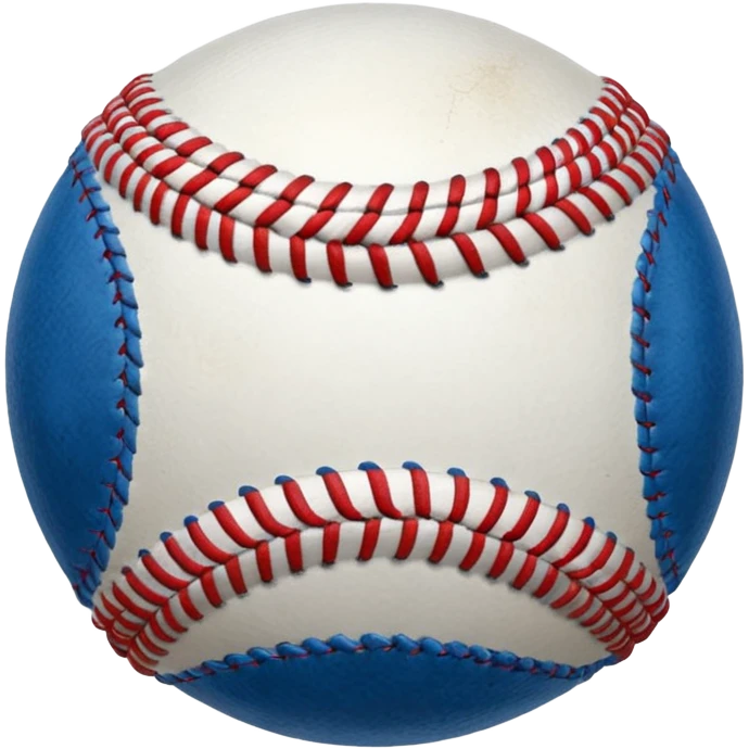 blue baseball ball stitch color to white emoji