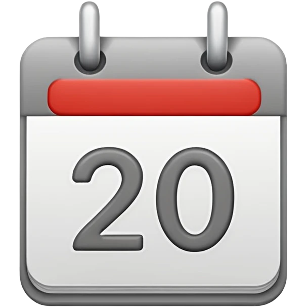 grey date calendar with number 29 emoji