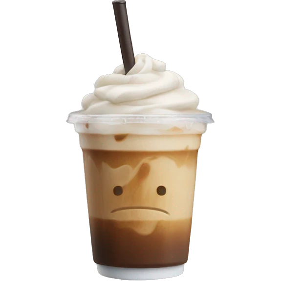 Iced latte no whip emoji