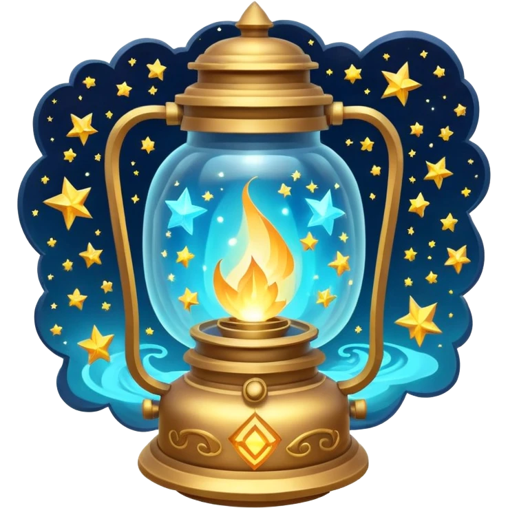 cosmic magic lantern object icon, floating lantern with arcane energy, swirling stars inside, glowing ancient runes, epic fantasy aura, 3D cartoon, mobile game icon style, centered, clean background, no text, no watermark
 emoji