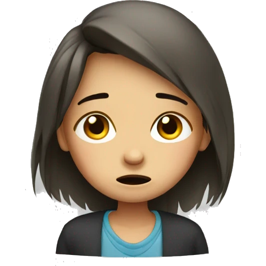 crying girl emoji
