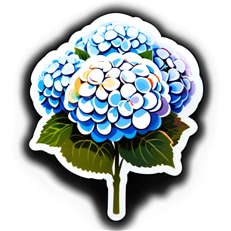 Large bundle of white hydrangeas  emoji