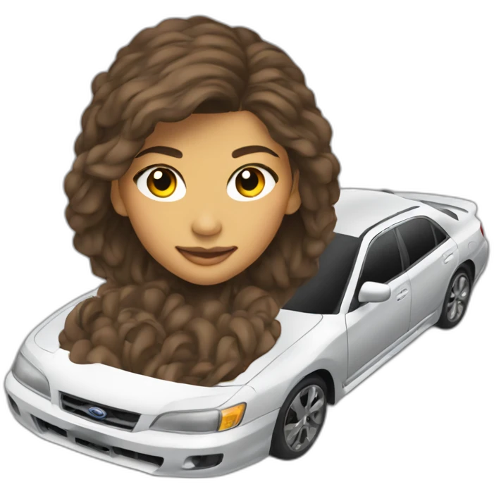 Zendaya-on-a-subaru-car emoji