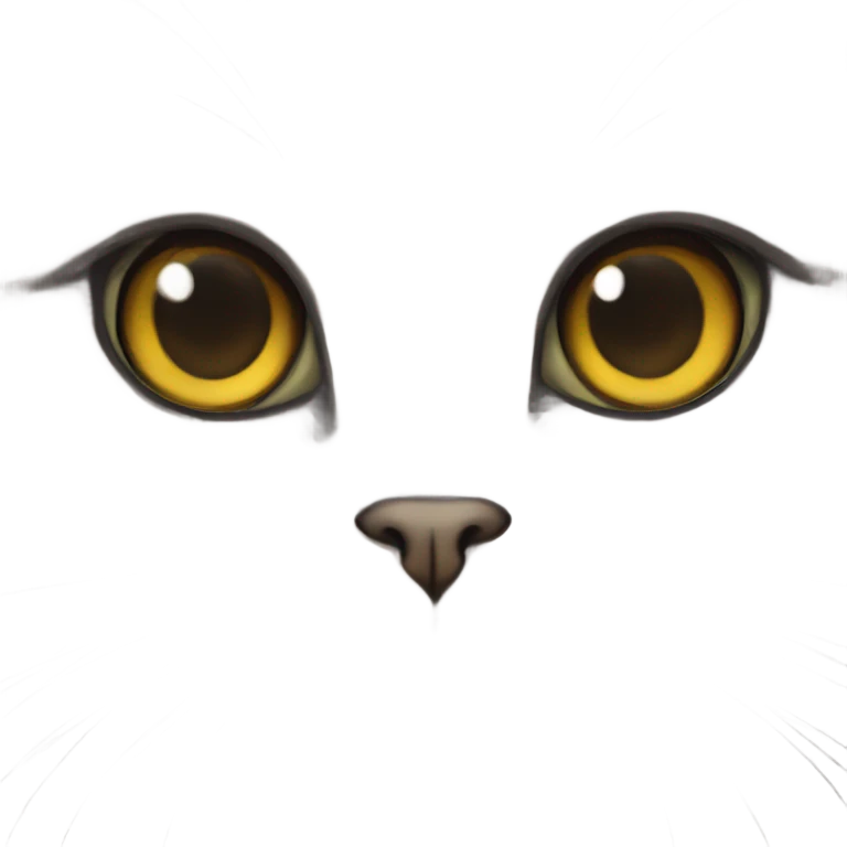gray scottish fold long-hair cat emoji