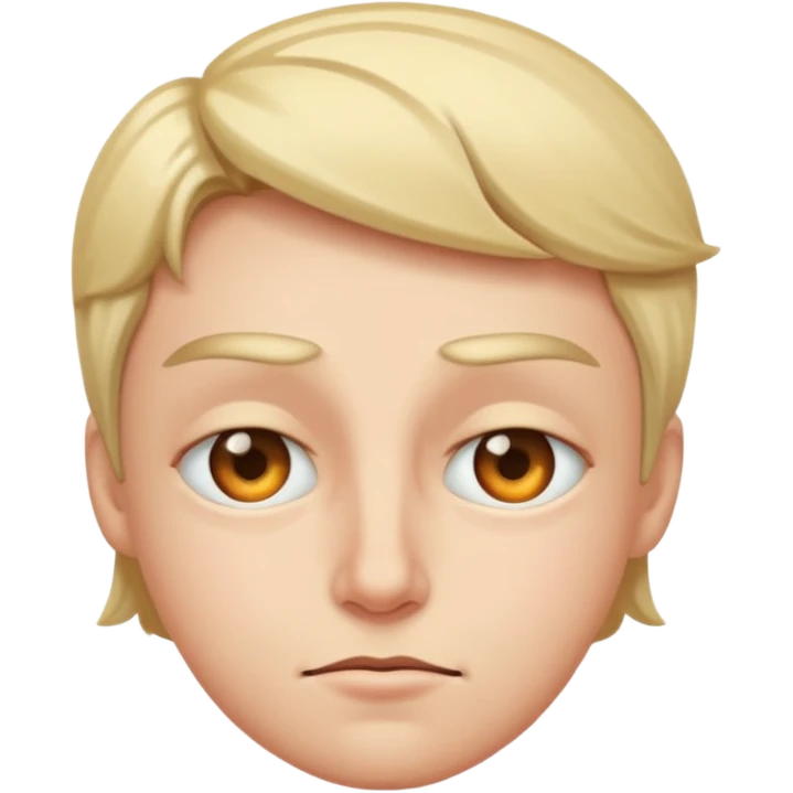 three quarter head squinting eye emoji